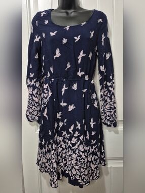 Womens L.A. Soul Bird Print Dress Size Medium